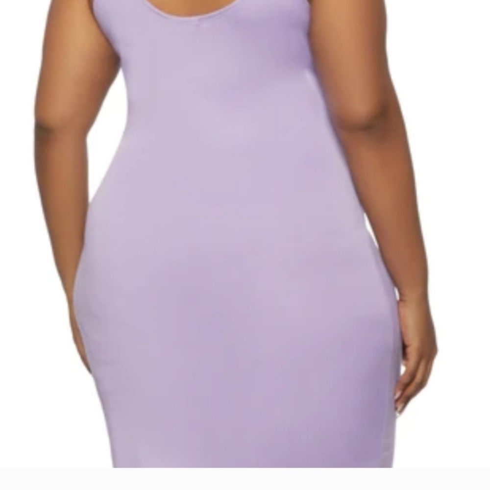 Rainbow Strapless Lavender Dress - Picture 2 of 4